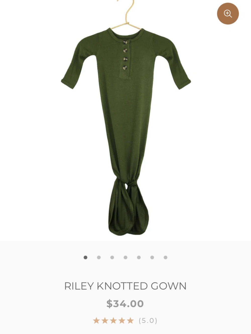 Lou Lou & Company Riley Knotted Nightgown Newborn